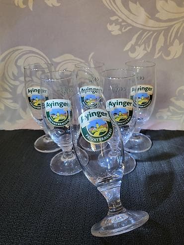 metalac kristalne case: Case nove,vintaz kristal Ayinger za pivo. Nemacke kristalne case — 5