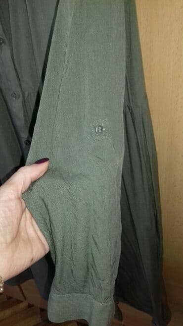 haljine c a: H&M M (EU 38), bоја - Maslinasto zelena, Dugih rukava — 4