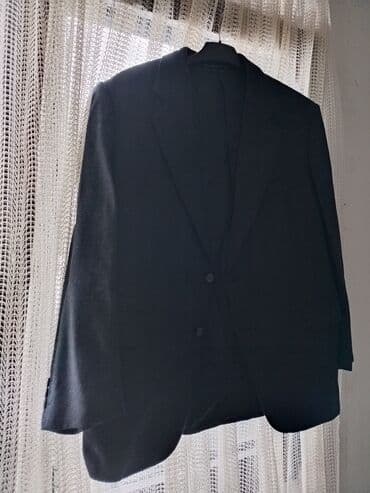 pantalone i prsluk: Muški sako Westbury - Klasičan tamnosivi sako sa diskretnim tkanim — 3