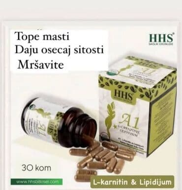 set za puder nokte: HHS A1 kapsule sa L-karnitinom i lipidijumom. Pakovanje sadrži 30 — 1