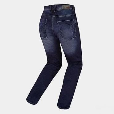 set za kosu za devojcice: Muške motorske farmerke – tamni indigo denim - Materijal: elastični — 2
