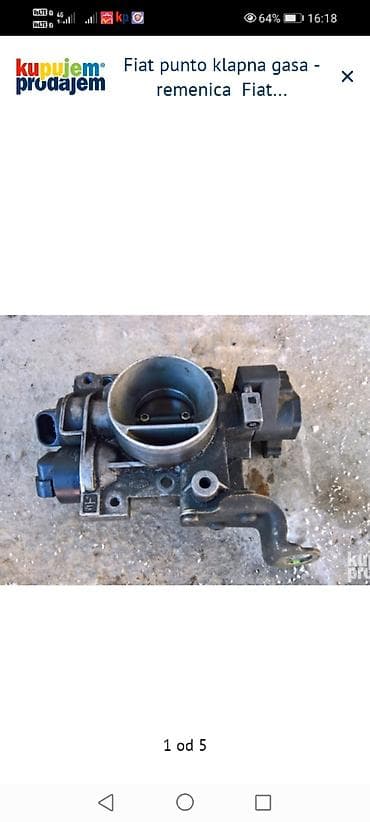 Fiat Punto – klapna gasa + remenica radilice - Originalna klapna gasa
