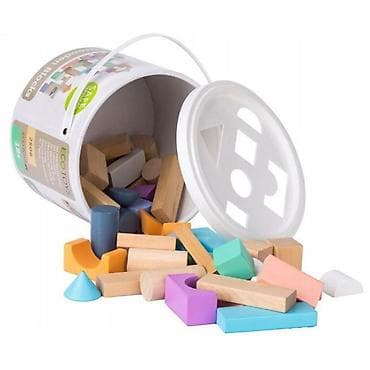 DRVENE KOCKE 50 KOMADA BUCKET + SORTER – ECO TOYS Šifra proizvoda