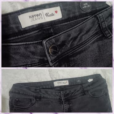 pantalone elipsa: Koton farmerke Size W30 L 32 Struk 40cm Bokovi 50cm Butine 25cm — 2