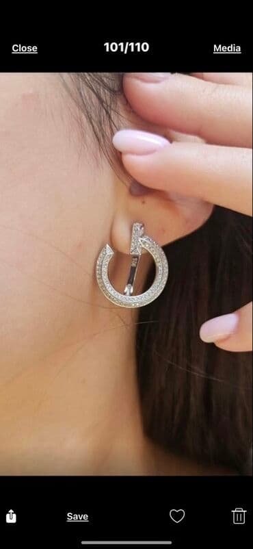 Accessories: Piercing, Handmade, Material: Silver — 1