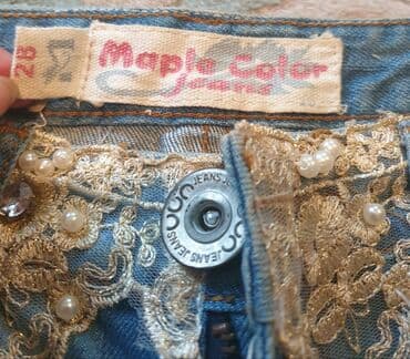 p. s. fashion kaputi: S (EU 36), Teksas, bоја - Svetloplava, Vez — 2