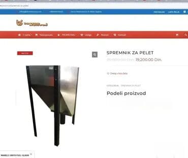 masina za seckanje granja: *** AKCIJA *** #2294 Spremnik za pelet sa dozatorom; Kapacitet cca — 7
