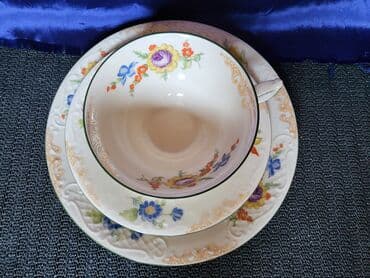 solje za caj: Set Kahla porcelan Nemacka 1957+. Set nigde okrzan,napukao,polomljen — 5