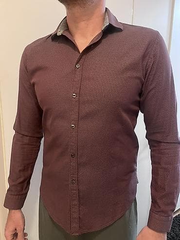 mona xl nova: Košulja Zara, bоја - Bordo — 1