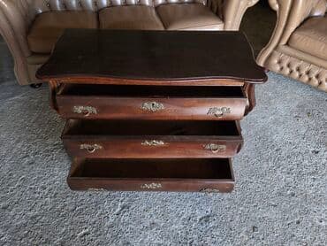 Sweatpants: Barokna komoda sa 3 fioke - Materijal: masivno drvo, bogata topla — 11