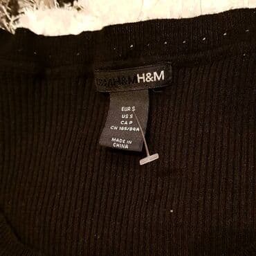 leprsave duge haljine: H&M S (EU 36), color - Black, Long sleeves — 3