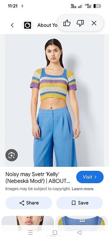 Heklana crop majica Noisy May “Kelly” vel m. pazuh 42 i jos se