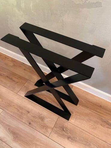 kuhinjski elementi po komadu: Noge za sto 080 Dimenzija 70x72cm Materijal : Metalna profil 60x5 — 3