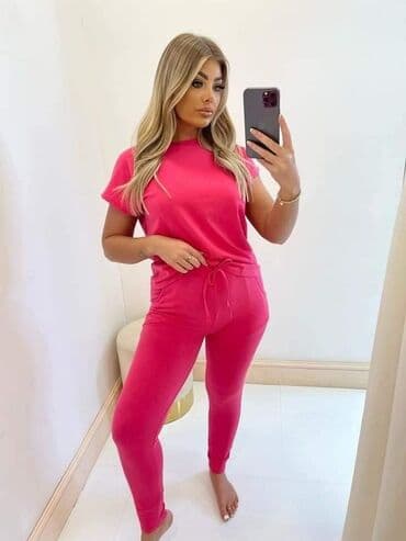 mona kompleti sa pantalonama: Novo u ponudi! Komplet pamuk sa elastinom Veličine: S, m, l, xl Cena — 3