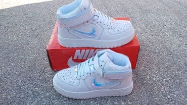 asics patike duboke: Extra cene air force duboke patike čiste bele i bele sa crnim znkaom — 4