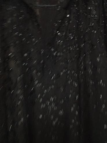 svecani sakoi: Crna duga haljina sa svetlucavim detaljima - Boja: crna sa diskretnim — 3