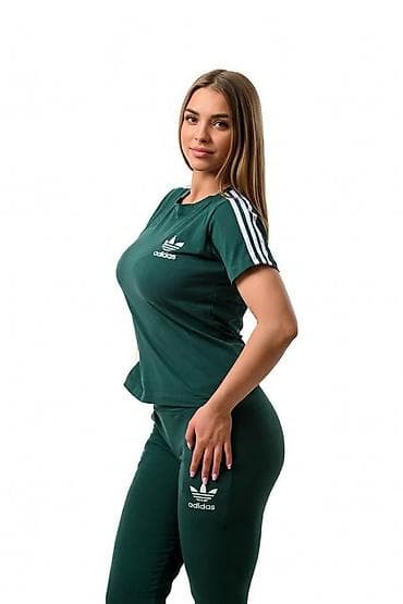 kozmetika za devojcice: Adidas Ženski sportski komplet – majica kratkih rukava i donji deo — 3