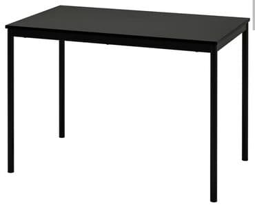 komode za hodnike: Pravougaoni sto crne boje, dimenzija 110 cm x 67 cm, visine 75 cm — 1