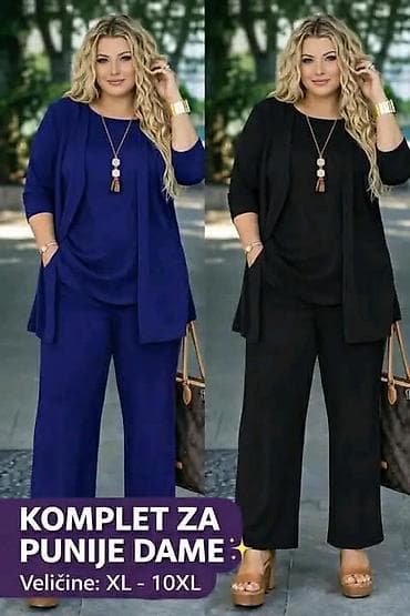 Komplet iz 3 dela majica, kardigan, pantalone. Lagan,prijatan