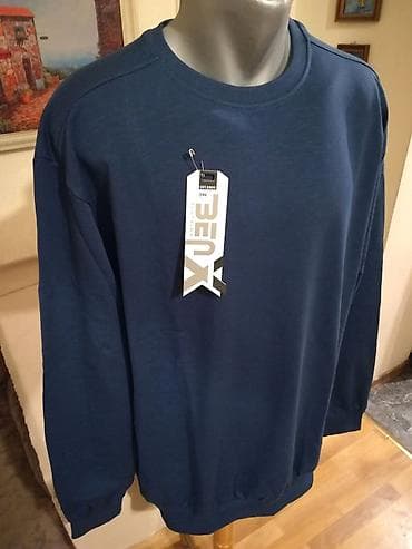 harmonikas sa kacketom: Novi muski pamucni duks Benx u velikom broju Plavi 5XL. Novopazarski — 3