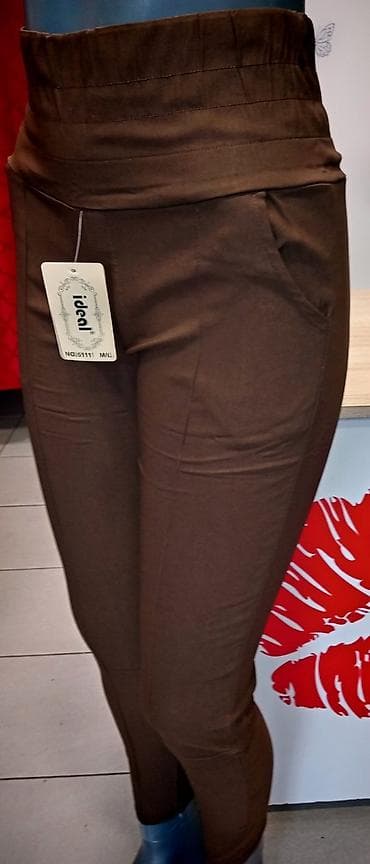 prelepo: Ženske pantalone IDEAL pamuk elastin vel. S. M. L. Xl. 2xl. Cena — 2