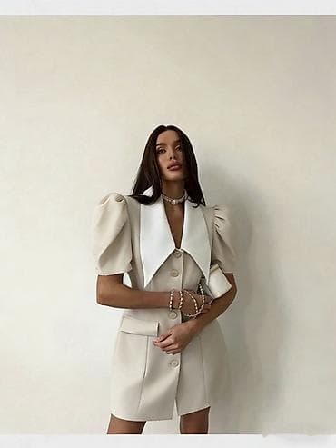 Haljine: 🔥Elegantna mini haljina-sako sa puf rukavima
✅2500 din — 3