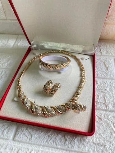jednodelne pidzame h: Set: Minđuše, Narukvica, Ogrlica, Materijal: Hirurški čelik — 1