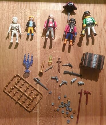 igračke od kartona: Playmobil pirate set 3939 pirati - gusari i blago. Svecnjak — 4