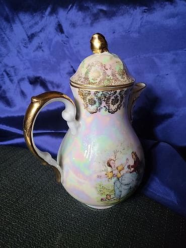 mala jelka: Bokal 1918g + Oscar Shaller Bavaria porcelan. Bokal je nov,pozlata — 4