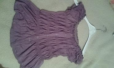 vezena kosulja: Ljubicasta pamucna bluza lagana,ljubicasta,sa stepovima i — 4