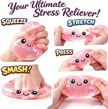 igracka kokoska: Dumpling Squishy Mystery GLITERASTI je zabavna i mekana fidget — 5
