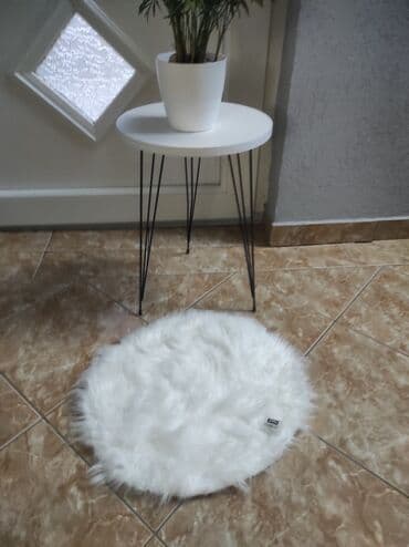 Carpet, Round, color - White