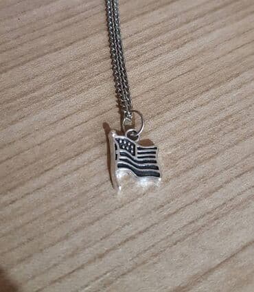 adidas samba srebrne: Pendant necklace, Material: Stainless steel — 17