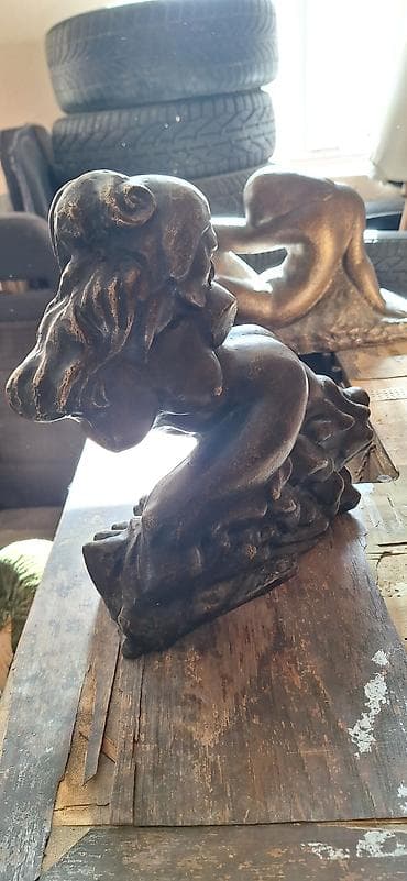 Prehrambeni proizvodi: Bronzana skulptura 8kg– ženski akt u poluležećem položaju - — 4