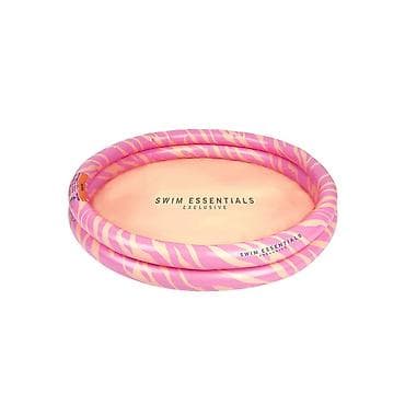 Swim Essentials dečiji bazen 100 cm – pink zebra motiv Kompaktan