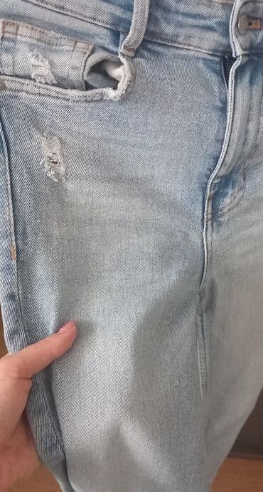 Headgear: Ženske skinny farmerke u svetlo plavom pranju. - Materijal: klasični — 2