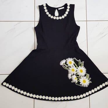 h: M (EU 38), color - Black, Cocktail, With the straps — 1