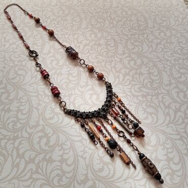ogrlice kristali: Boho ogrlica Prelepa boho ogrlica, Italy Nova Dužina (ukupna) 47cm — 3