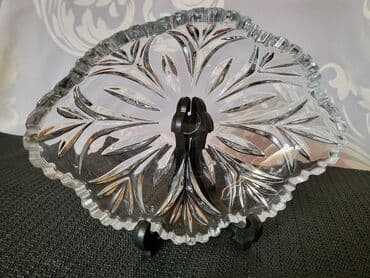 kristalne cinije cene: Bombonijera kristal,led kristal,nova 70te. Bombonijera,cinija,bez — 3