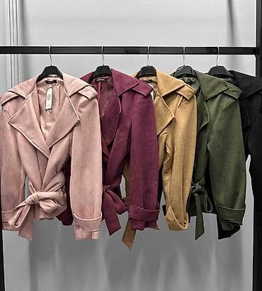 pojas za smoking: 💫Ženska kratka jakna/kaput sa pojasom i širokim reverima
✅3200 din — 6