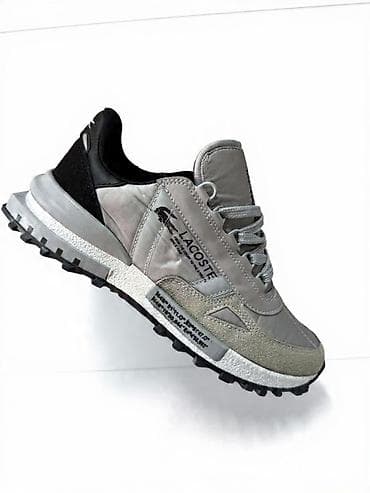Lacoste patike – sivo/crne, sportsko-casual dizajn - Gornjište u