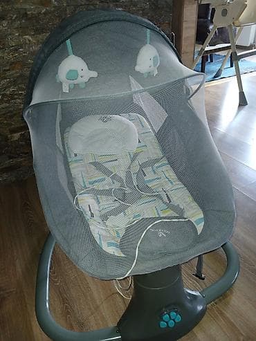 Autosedišta: Električna ljuljaška/ležaljka za bebe sa mrežom protiv insekata - — 1