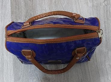 royal plava haljina: Torba – ženska rukohvatna torba/mini putna torba - Materijal: sjajna — 3