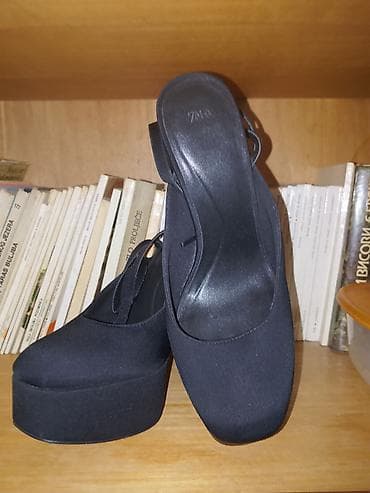 htz cipele: Crne platforme sa blok petom – ZARA - Brend: ZARA (utisnuto na — 1
