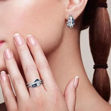 srebrni nakit subotica: Set: Earrings, Ring — 2