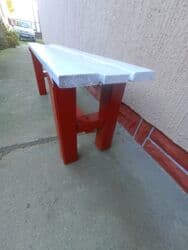 polovan nameštaj polovni trpezarijski stolovi iz uvoza: Sto i klupe za slave,veselja i slično,sto drveni-rasklopiv, debljina — 9