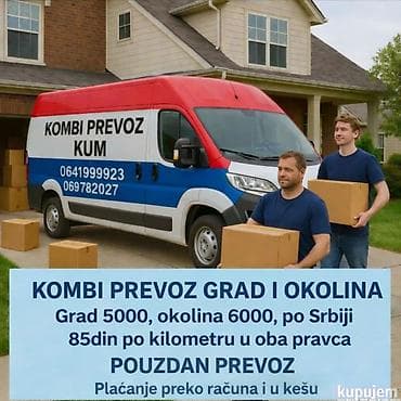 selidba beograd cena: Kombi prevoz, dužina 3,2m visina 1.9m radimo sve vrste selidba,prevoz — 1