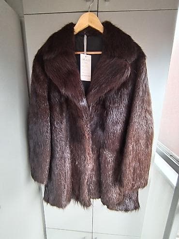 roze sandale ravne: Nova luksuzna bunda od pravog krzna lutrije, uvoz iz Turske, ekstra — 2