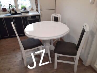 uradi sam sto i klupe: Baluster rogovi 90+30 Cena: 150 e Stolice rupa cena: 32 e po kom — 1