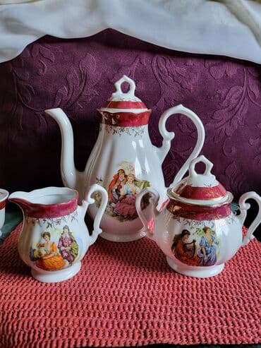 Antikviteti: Servis za kafu,nov,Fena porcelan nemacki 70te. Servis za 6 osoba — 13
